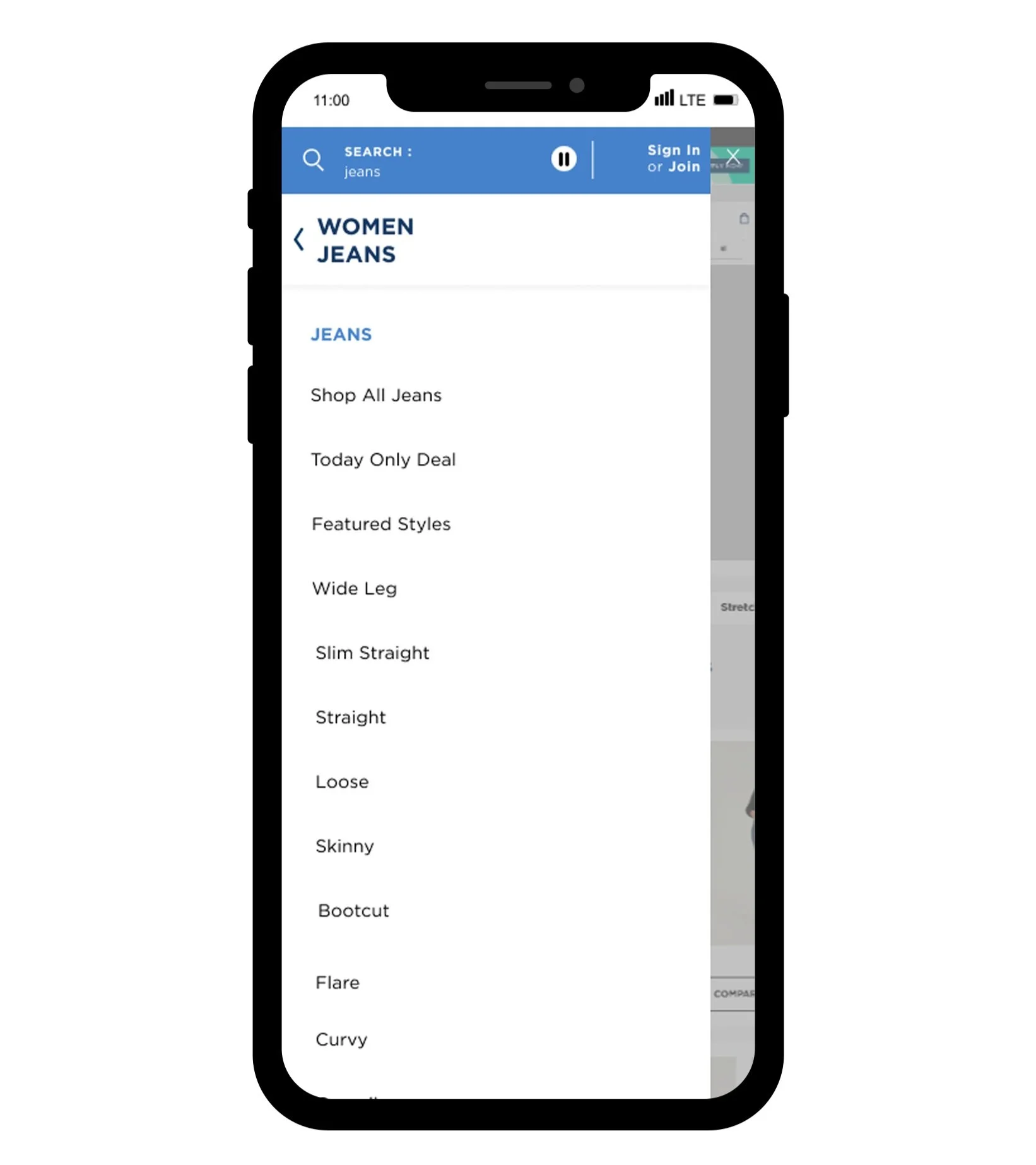 Prototype Blue single-select experience