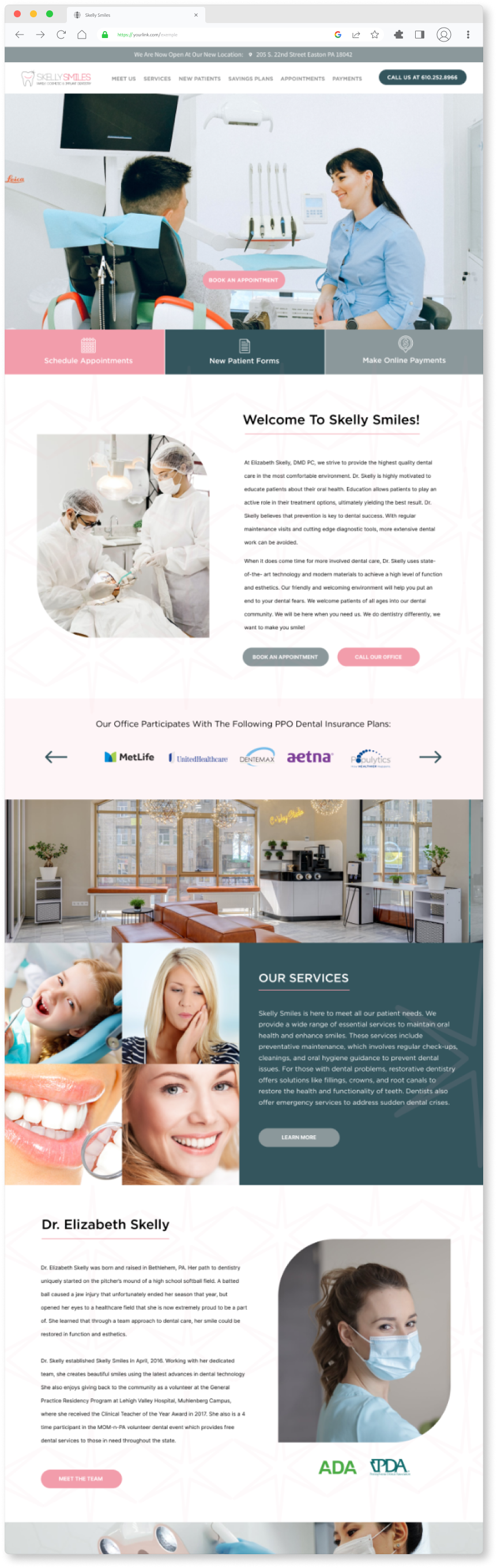 Patient Honey website template mockup 1