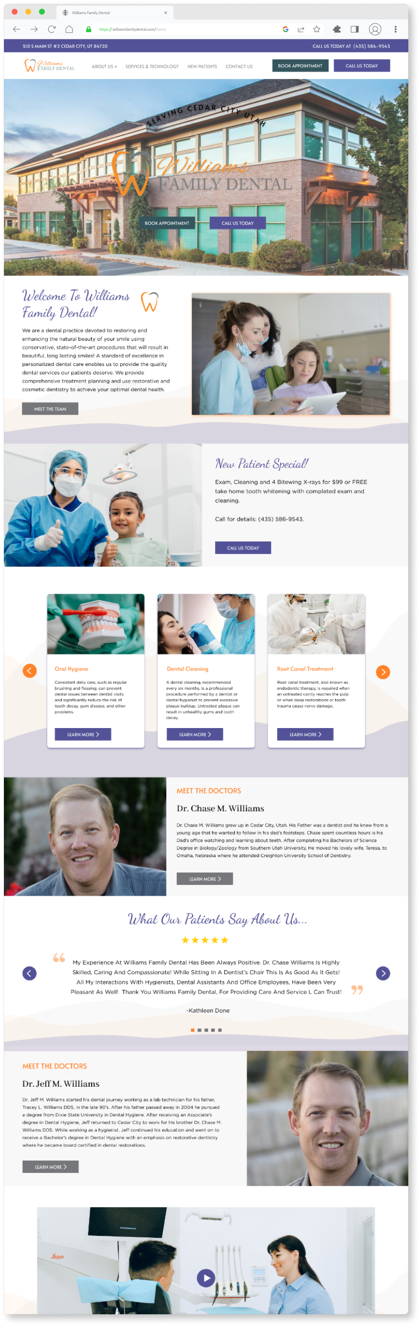 Patient Honey website template mockup 2