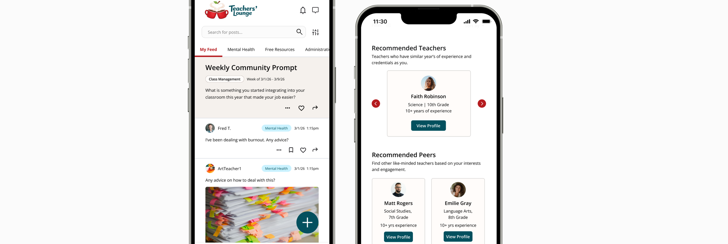 Teachers' Lounge social platform overview